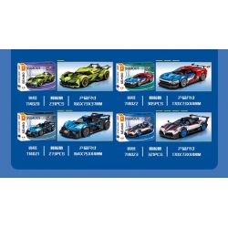 SEMBO 714021 THẾ GIỚI XE SANG MÀU XANH bộ đồ chơi xếp lắp ráp ghép mô hình Speed Champions Racing Cars Đua Xe Công Thức 273 khối