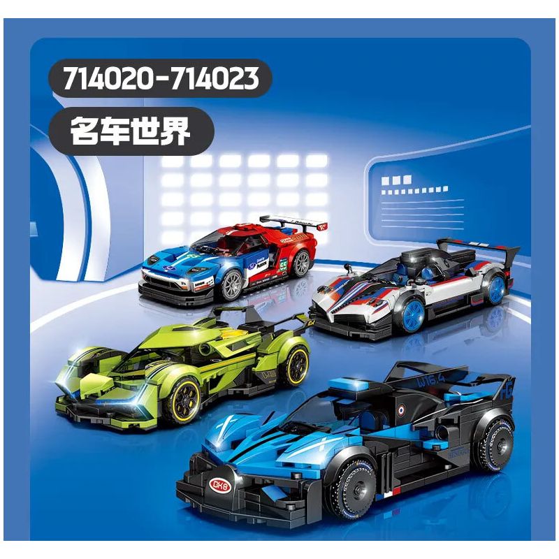 SEMBO 714022 THẾ GIỚI NHỮNG CHIẾC XE NỔI TIẾNG 714022 bộ đồ chơi xếp lắp ráp ghép mô hình Speed Champions Racing Cars Đua Xe Công Thức 305 khối