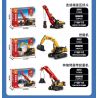 SEMBO 712053 712054 712055 712056 CÔNG NGHIỆP NẶNG SANY 4 TỔ HỢP GẮP bộ đồ chơi xếp lắp ráp ghép mô hình City Thành Phố 918 khối