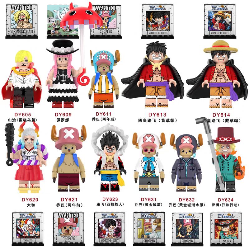 DY_MINIFIGS DY605 DY609 DY611 DY613 DY614 DY620 DY621 DY623 DY631 DY632 DY634 non Lego NHÂN VẬT NHỎ ONE PIECE 11 LOẠI bộ đồ chơi xếp lắp ráp ghép mô hình Movie & Game Phim Và Trò Chơi