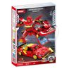 WOMA C3001 3001 MECHAS ĐANG BAY LÊN VỚI NGỌN LỬA ĐỎ bộ đồ chơi xếp lắp ráp ghép mô hình Racers Đua Tốc Độ 347 khối