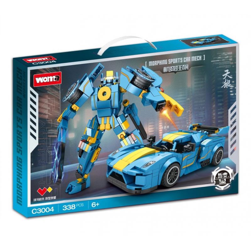 WOMA C3004 3004 MÁY BIẾN HÌNH SIRIUS bộ đồ chơi xếp lắp ráp ghép mô hình Racers Đua Tốc Độ 338 khối