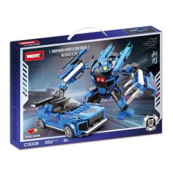 WOMA C3008 3008 CƠ KHÍ RUSH LƯỠI DAO bộ đồ chơi xếp lắp ráp ghép mô hình Racers Đua Tốc Độ 352 khối
