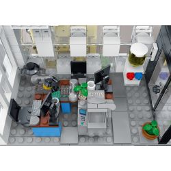 MorkModel 20118 Mork Model 20118 TÒA NHÀ VĂN PHÒNG THÀNH PHỐ bộ đồ chơi xếp lắp ráp ghép mô hình Creator CITIES OFFICE Sáng Tạo 1499 khối