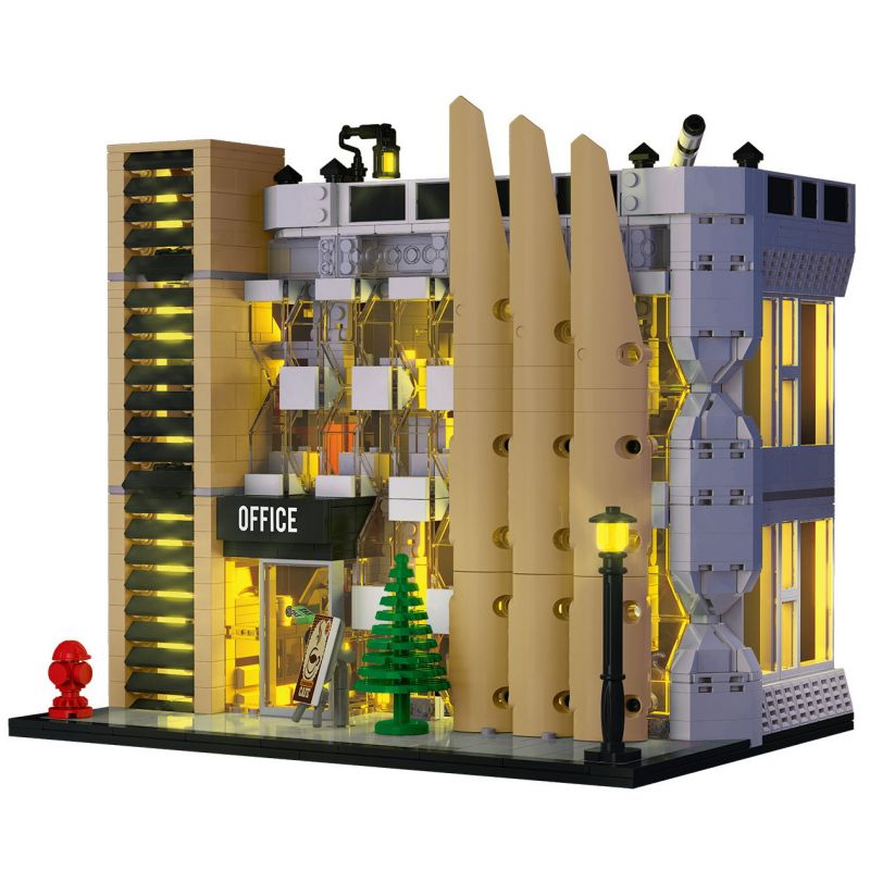 MorkModel 20118 Mork Model 20118 TÒA NHÀ VĂN PHÒNG THÀNH PHỐ bộ đồ chơi xếp lắp ráp ghép mô hình Creator CITIES OFFICE Sáng Tạo 1499 khối