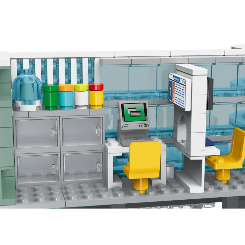 MorkModel 20121 Mork Model 20121 BỆNH VIỆN THÀNH PHỐ bộ đồ chơi xếp lắp ráp ghép mô hình Creator CITIES HOSPITAL Sáng Tạo 1350 khối