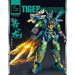 STAR AMOUNT 61001 MECHA QUÁI VẬT THẦN THOẠI CHIẾN BINH QINGLONG bộ đồ chơi xếp lắp ráp ghép mô hình TIGER WARRIOR 504 khối