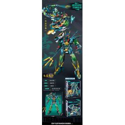 STAR AMOUNT 61001 MECHA QUÁI VẬT THẦN THOẠI CHIẾN BINH QINGLONG bộ đồ chơi xếp lắp ráp ghép mô hình TIGER WARRIOR 504 khối
