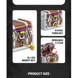 SMALL ANGLE JD027 BẮT CHƯỚC bộ đồ chơi xếp lắp ráp ghép mô hình CHEST MONSTER 560 khối