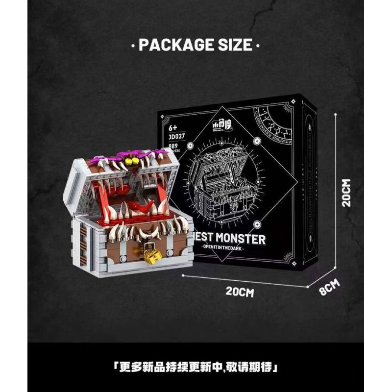 SMALL ANGLE JD027 BẮT CHƯỚC bộ đồ chơi xếp lắp ráp ghép mô hình CHEST MONSTER 560 khối