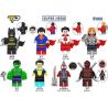 TP 1016 123 124 125 126 127 128 129 130 8 LOẠI NHÂN VẬT SIÊU ANH HÙNG bộ đồ chơi xếp lắp ráp ghép mô hình Super Heroes Siêu Nhân Anh Hùng
