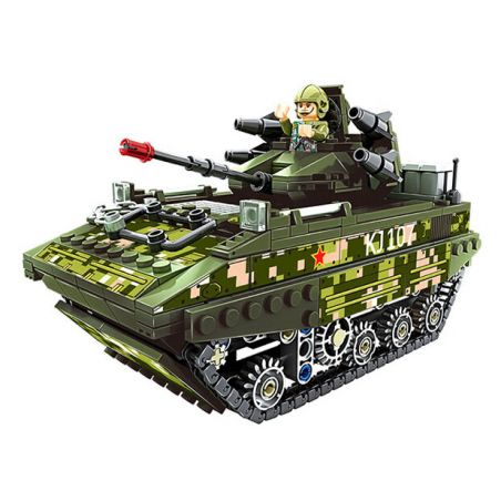 WISE BLOCK AULDEY HA389141 389141 XE CHIẾN ĐẤU TRÊN KHÔNG ZBD-03 bộ đồ chơi xếp lắp ráp ghép mô hình Military Army Quân Sự Bộ Đội 427 khối