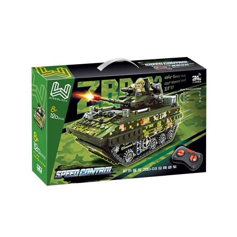 WISE BLOCK AULDEY HA389141 389141 XE CHIẾN ĐẤU TRÊN KHÔNG ZBD-03 bộ đồ chơi xếp lắp ráp ghép mô hình Military Army Quân Sự Bộ Đội 427 khối
