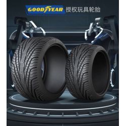 CADA DOUBLEE D013-001 013-001 BỘ LỐP GOODYEAR 1:8 tỷ lệ 1:8 bộ đồ chơi xếp lắp ráp ghép mô hình Technic Kỹ Thuật Công Nghệ Cao Mô Hình Phương Tiện 4 khối