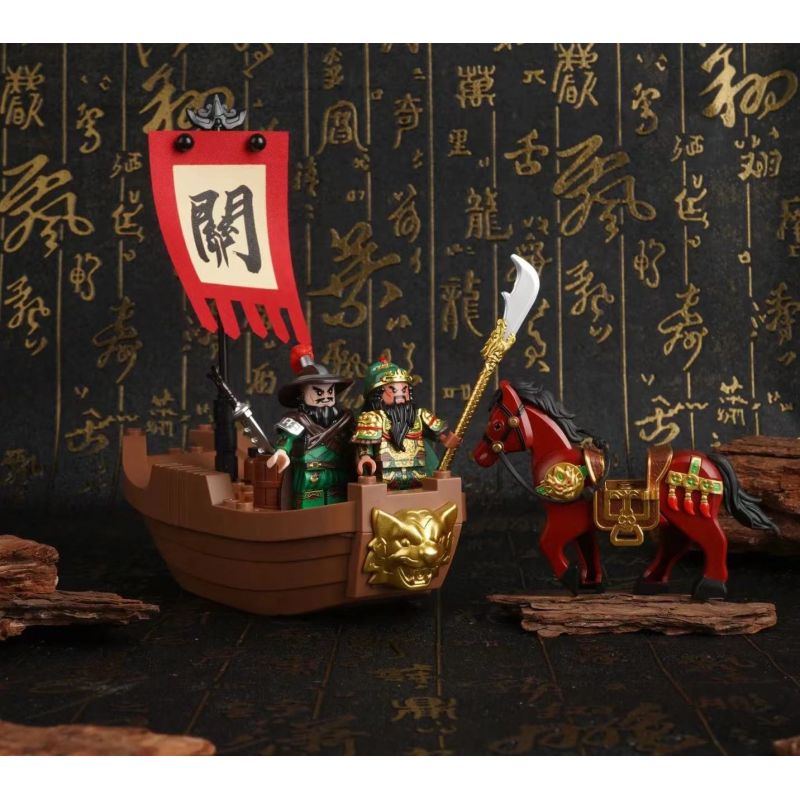 DECOOL BRICKCOOL 20802 TAM QUỐC DIỄN NGHĨA QUAN VŨ MỘT MÌNH ĐI HỌP bộ đồ chơi xếp lắp ráp ghép mô hình Collectable Minifigures Búp Bê Sưu Tầm