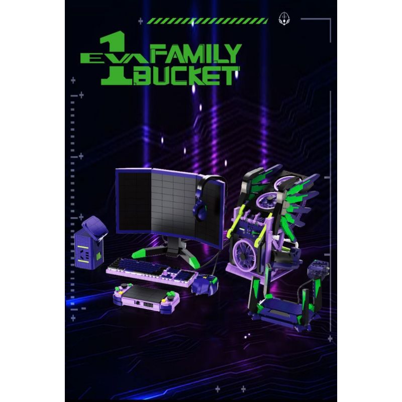 WANGAO 288022 NHÓM THỂ THAO ĐIỆN TỬ SỐ 1 CỦA EVA DÀNH CHO GIA ĐÌNH bộ đồ chơi xếp lắp ráp ghép mô hình