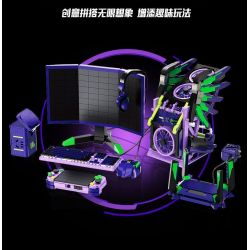 WANGAO 288022 NHÓM THỂ THAO ĐIỆN TỬ SỐ 1 CỦA EVA DÀNH CHO GIA ĐÌNH bộ đồ chơi xếp lắp ráp ghép mô hình