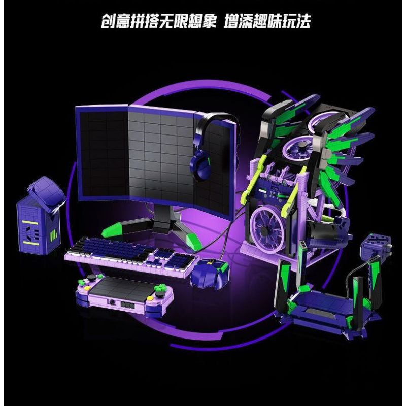 WANGAO 288022 NHÓM THỂ THAO ĐIỆN TỬ SỐ 1 CỦA EVA DÀNH CHO GIA ĐÌNH bộ đồ chơi xếp lắp ráp ghép mô hình