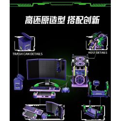 WANGAO 288022 NHÓM THỂ THAO ĐIỆN TỬ SỐ 1 CỦA EVA DÀNH CHO GIA ĐÌNH bộ đồ chơi xếp lắp ráp ghép mô hình