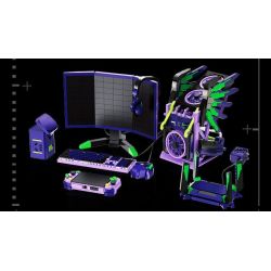 WANGAO 288022 NHÓM THỂ THAO ĐIỆN TỬ SỐ 1 CỦA EVA DÀNH CHO GIA ĐÌNH bộ đồ chơi xếp lắp ráp ghép mô hình