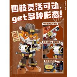 IBLOCK IB1001-3 1001-3 HỘ TỐNG PHƯƠNG TÂY-YINHU bộ đồ chơi xếp lắp ráp ghép mô hình ZODIAC SIGNS SHOOTER TIGER