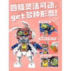 IBLOCK IB1001-4 1001-4 PHI CÔNG CÔNG-MAOTU bộ đồ chơi xếp lắp ráp ghép mô hình ZODIAC SIGNS EXPLORER FLYING HARE