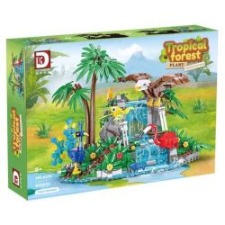 DK 6026 RỪNG NHIỆT ĐỚI bộ đồ chơi xếp lắp ráp ghép mô hình TROPICAL FOREST 898 khối