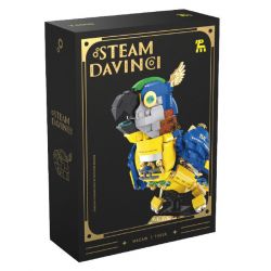 TAKUGI T4006 4006 HƠI NƯỚC DA VINCI MACAW bộ đồ chơi xếp lắp ráp ghép mô hình STEAM DAVINCI MACAW