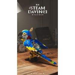 TAKUGI T4006 4006 HƠI NƯỚC DA VINCI MACAW bộ đồ chơi xếp lắp ráp ghép mô hình STEAM DAVINCI MACAW