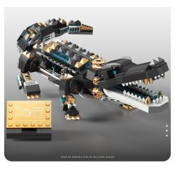 TAKUGI T4007 4007 STEAM DA VINCI CÁ SẤU BỌC THÉP bộ đồ chơi xếp lắp ráp ghép mô hình STEAM DAVINCI ALLIGATOR