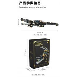 TAKUGI T4007 4007 STEAM DA VINCI CÁ SẤU BỌC THÉP bộ đồ chơi xếp lắp ráp ghép mô hình STEAM DAVINCI ALLIGATOR