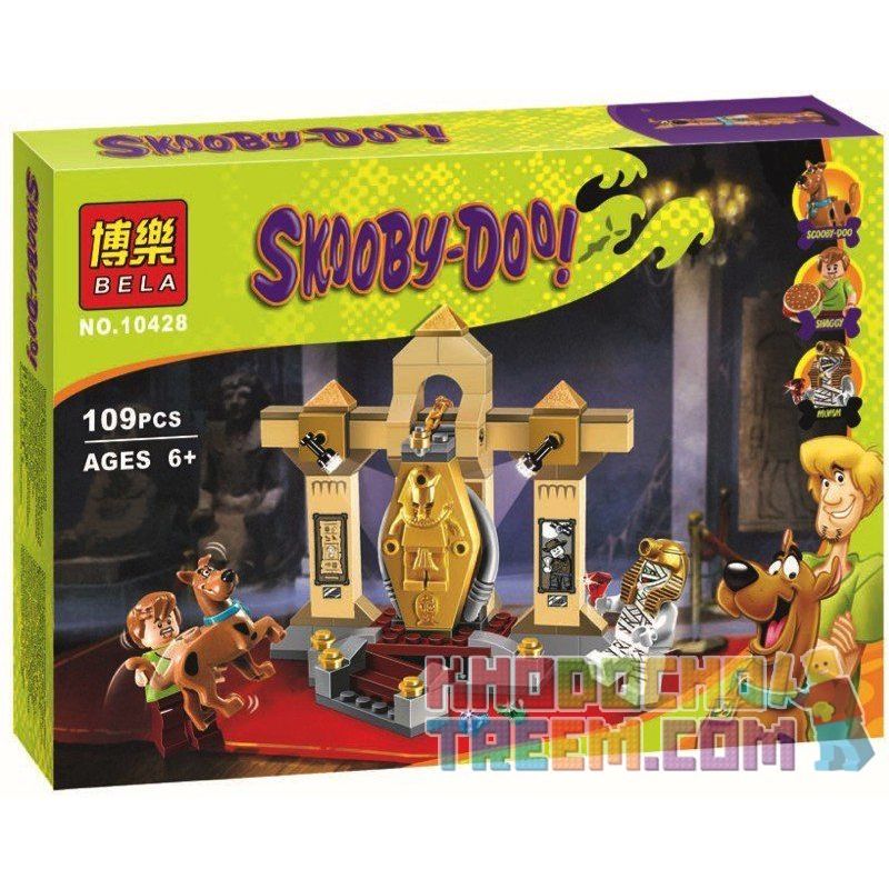 NOT Lego MUMMY MUSEUM MYSTERY 75900 Bela 10428 Lari 10428 xếp lắp ráp ghép mô hình BẢO TÀNG XÁC ƯỚP BÍ ẨN Scooby-Doo Chú Chó Sợ Ma 110 khối