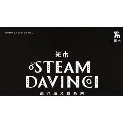 TAKUGI T7004 7004 HƠI NƯỚC DA VINCI CÁ VÀNG LỬA ĐỎ bộ đồ chơi xếp lắp ráp ghép mô hình STEAM DAVINCI RED RYUKIN GOLDFISH