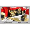 TAKUGI T7004 7004 HƠI NƯỚC DA VINCI CÁ VÀNG LỬA ĐỎ bộ đồ chơi xếp lắp ráp ghép mô hình STEAM DAVINCI RED RYUKIN GOLDFISH