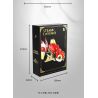 TAKUGI T7004 7004 HƠI NƯỚC DA VINCI CÁ VÀNG LỬA ĐỎ bộ đồ chơi xếp lắp ráp ghép mô hình STEAM DAVINCI RED RYUKIN GOLDFISH