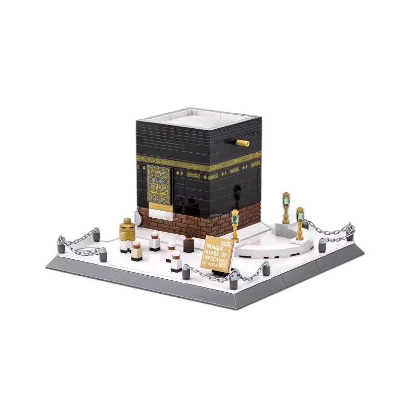 WANGE LIGAO DR.LUCK 4226 MECCA HARAM (NHÀ THỜ HỒI GIÁO LỚN) bộ đồ chơi xếp lắp ráp ghép mô hình Architecture MOSQUE KAABA OF MECCA Công Trình Kiến Trúc 446 khối
