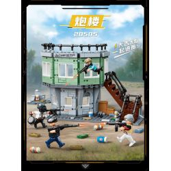 GUDI 20505 TINH HOA HÒA BÌNH THÁP SÚNG bộ đồ chơi xếp lắp ráp ghép mô hình Movie & Game GAME FOR PEACE Phim Và Trò Chơi 442 khối
