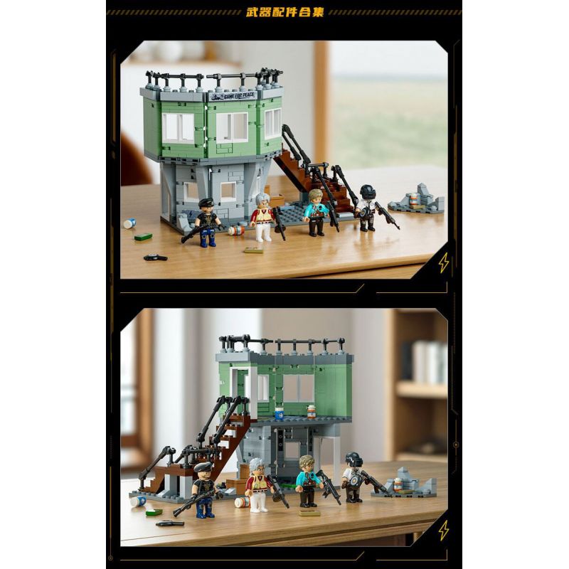 GUDI 20505 TINH HOA HÒA BÌNH THÁP SÚNG bộ đồ chơi xếp lắp ráp ghép mô hình Movie & Game GAME FOR PEACE Phim Và Trò Chơi 442 khối