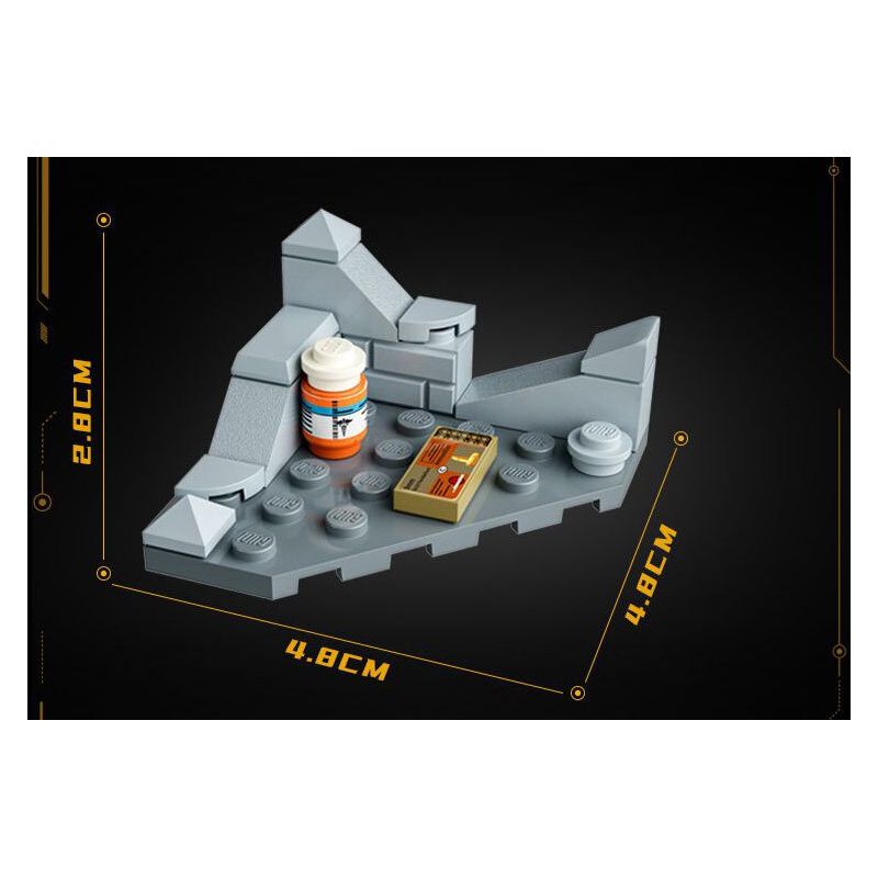 GUDI 20505 TINH HOA HÒA BÌNH THÁP SÚNG bộ đồ chơi xếp lắp ráp ghép mô hình Movie & Game GAME FOR PEACE Phim Và Trò Chơi 442 khối