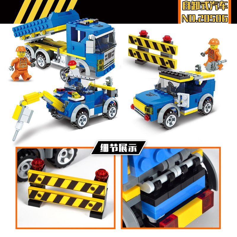 JIESTAR 20506 non Lego XE TẢI TỰ ĐỔ bộ đồ chơi xếp lắp ráp ghép mô hình City Thành Phố