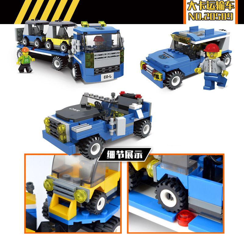 JIESTAR 20509 non Lego XE TẢI VẬN CHUYỂN LỚN bộ đồ chơi xếp lắp ráp ghép mô hình City Thành Phố