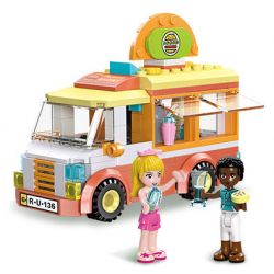 JIESTAR 59235 HƯỚNG DẪN MINH HỌA CUỘC SỐNG ĐÔ THỊ bộ đồ chơi xếp lắp ráp ghép mô hình Girl DREAM TOWN MOBILE BAKERY Con Gái 299 khối