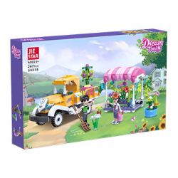 JIESTAR 59238 MINH HỌA CUỘC SỐNG ĐÔ THỊ CỬA HÀNG HOA bộ đồ chơi xếp lắp ráp ghép mô hình Girl DREAM TOWN Con Gái 267 khối