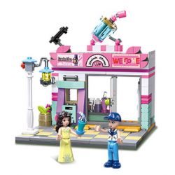 JIESTAR 59242 MINH HỌA CUỘC SỐNG ĐÔ THỊ CỬA HÀNG ĐỒ UỐNG bộ đồ chơi xếp lắp ráp ghép mô hình Girl DREAM TOWN BEVERAGE SHOP Con Gái 287 khối