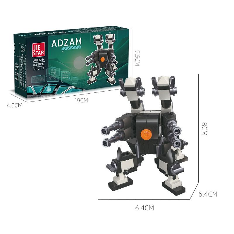 JIESTAR 58219 CHIẾN TRANH SAO ADAM CANNON bộ đồ chơi xếp lắp ráp ghép mô hình ADZAM 83 khối