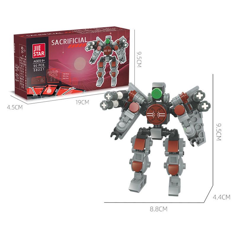 JIESTAR 58221 CHIẾN TRANH SAO RITUAL WALKER bộ đồ chơi xếp lắp ráp ghép mô hình SACRIFICIAL 90 khối