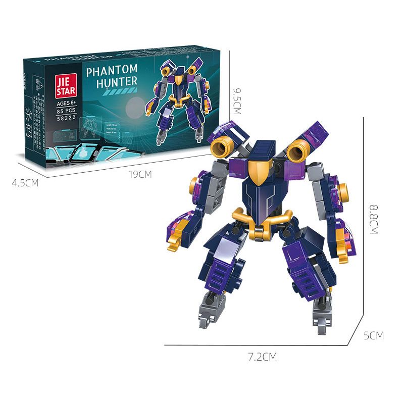 JIESTAR 58222 CHIẾN TRANH SAO TẦM NHÌN CỦA ORION bộ đồ chơi xếp lắp ráp ghép mô hình PHANTOM HUNTER 85 khối