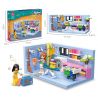 JIESTAR 59247 NHÀ CỦA TÔI PHÒNG GIẶT ỦI bộ đồ chơi xếp lắp ráp ghép mô hình Girl LAUNDRY Con Gái 329 khối