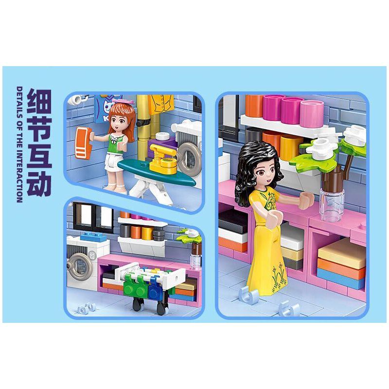 JIESTAR 59248 NHÀ CỦA TÔI BẾP bộ đồ chơi xếp lắp ráp ghép mô hình Girl KITCHEN Con Gái 387 khối