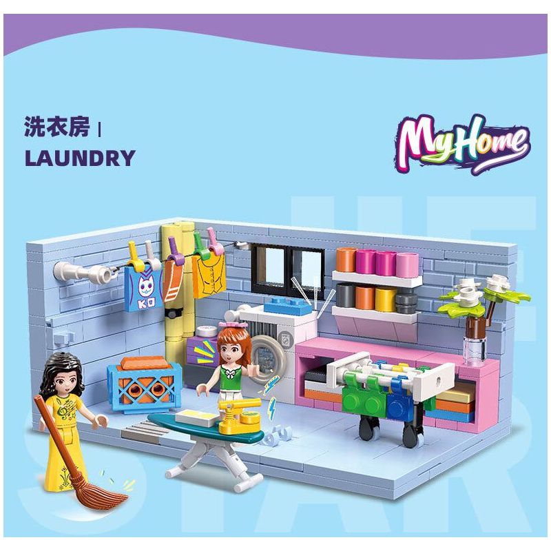 JIESTAR 59248 NHÀ CỦA TÔI BẾP bộ đồ chơi xếp lắp ráp ghép mô hình Girl KITCHEN Con Gái 387 khối